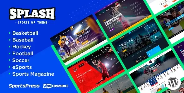 Splash - Sport Club WordPress Theme