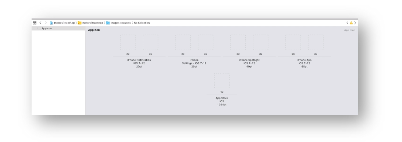 Step 6 Add An App Icon Motors App Documentation